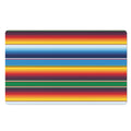 Tribal Mexican Blanket Stripe Print Polyester Doormat