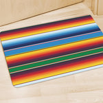 Tribal Mexican Blanket Stripe Print Polyester Doormat