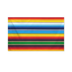 Tribal Mexican Blanket Stripe Print Polyester Flag