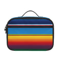 Tribal Mexican Blanket Stripe Print Portable Lunch Bag