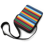 Tribal Mexican Blanket Stripe Print Rectangular Crossbody Bag