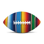Tribal Mexican Blanket Stripe Print Rugby Ball
