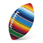 Tribal Mexican Blanket Stripe Print Rugby Ball