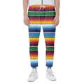 Tribal Mexican Blanket Stripe Print Joggers