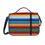 Tribal Mexican Blanket Stripe Print Shoulder Strap Bible Bag