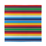Tribal Mexican Blanket Stripe Print Silk Bandana