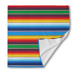 Tribal Mexican Blanket Stripe Print Silk Bandana