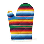 Tribal Mexican Blanket Stripe Print Single Oven Mitt