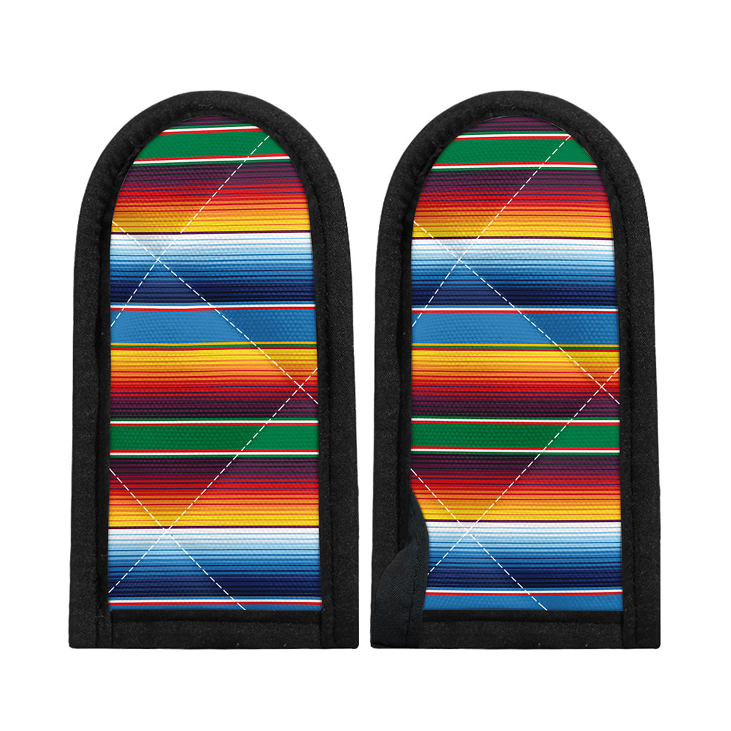Tribal Mexican Blanket Stripe Print Skillet Handle Cover