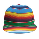 Tribal Mexican Blanket Stripe Print Snapback Cap