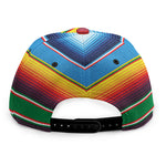 Tribal Mexican Blanket Stripe Print Snapback Cap