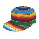 Tribal Mexican Blanket Stripe Print Snapback Cap