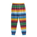 Tribal Mexican Blanket Stripe Print Sweatpants