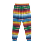 Tribal Mexican Blanket Stripe Print Sweatpants