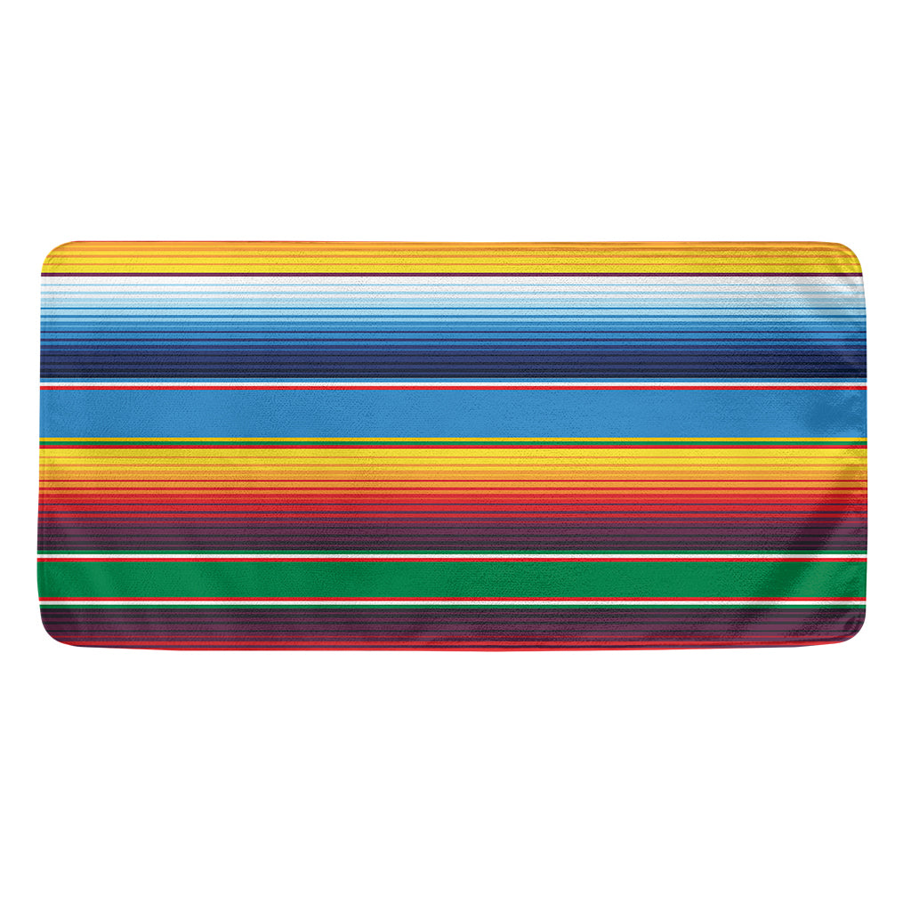 Tribal Mexican Blanket Stripe Print Towel