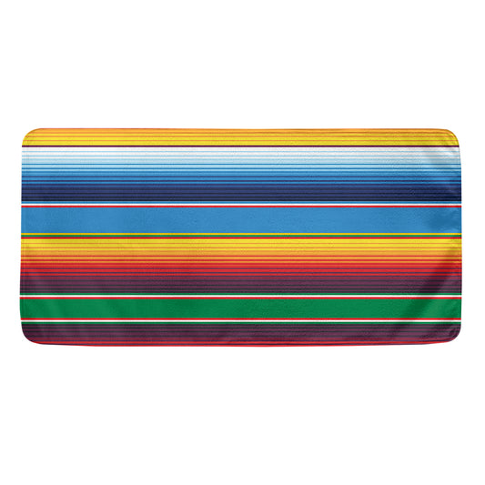 Tribal Mexican Blanket Stripe Print Towel