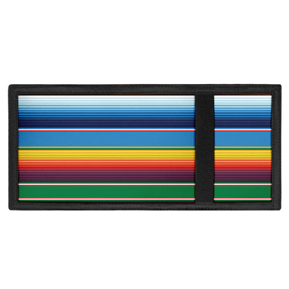 Tribal Mexican Blanket Stripe Print Trifold Wallet