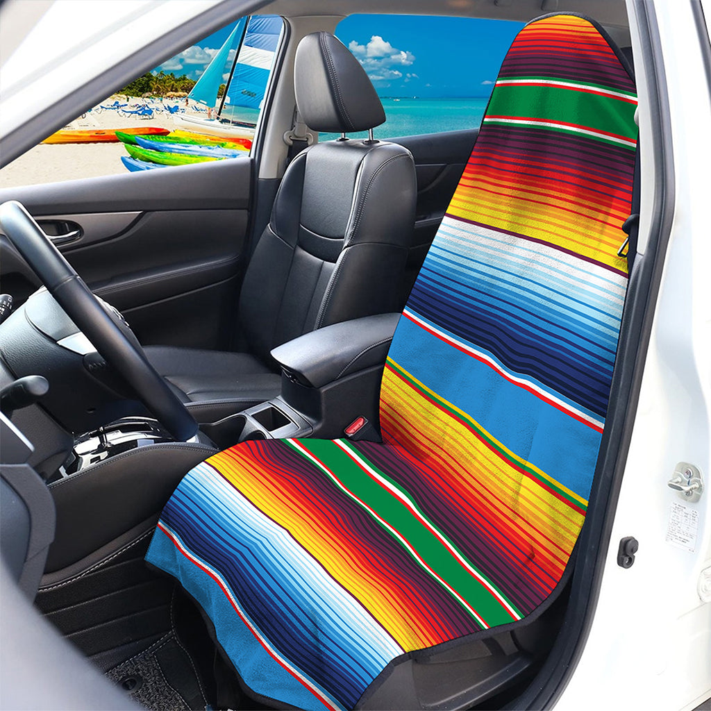 Tribal Mexican Blanket Stripe Print Waterproof Car Seat Cover
