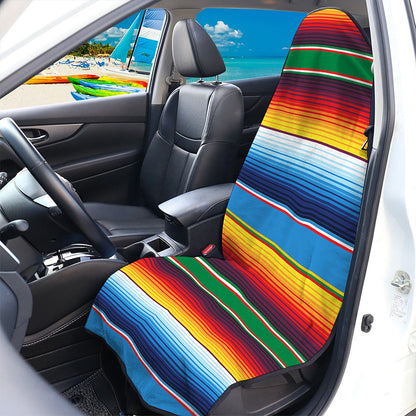 Tribal Mexican Blanket Stripe Print Waterproof Car Seat Cover