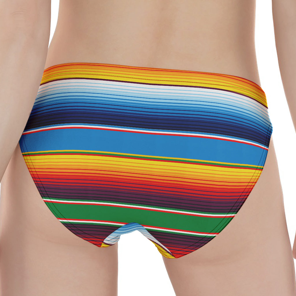 Tribal Mexican Blanket Stripe Print Women's Panties