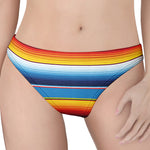 Tribal Mexican Blanket Stripe Print Women's Thong