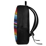 Tribal Mexican Serape Pattern Print 17 Inch Backpack