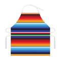 Tribal Mexican Serape Pattern Print Adjustable Apron