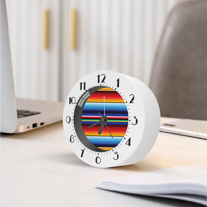 Tribal Mexican Serape Pattern Print Alarm Clock