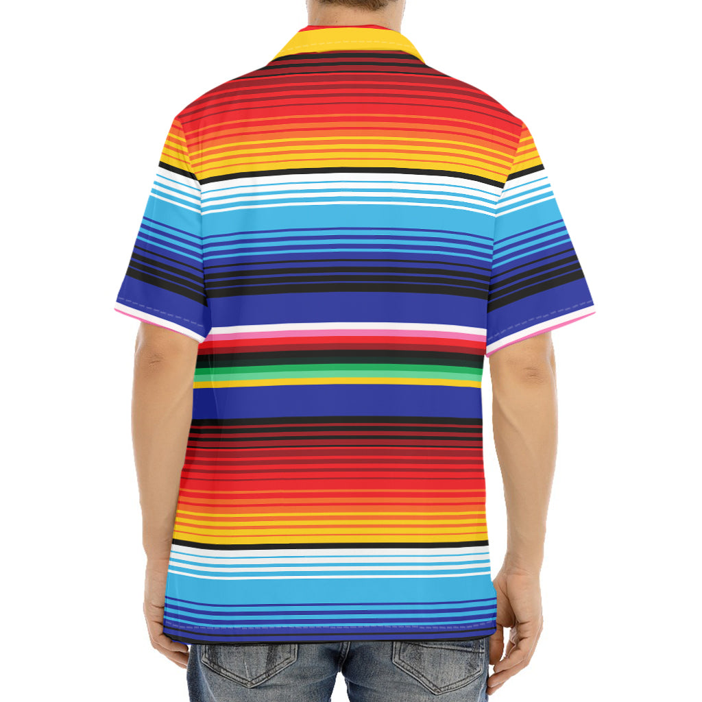 Tribal Mexican Serape Pattern Print Aloha Shirt
