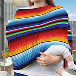 Tribal Mexican Serape Pattern Print Baby Seat Cover