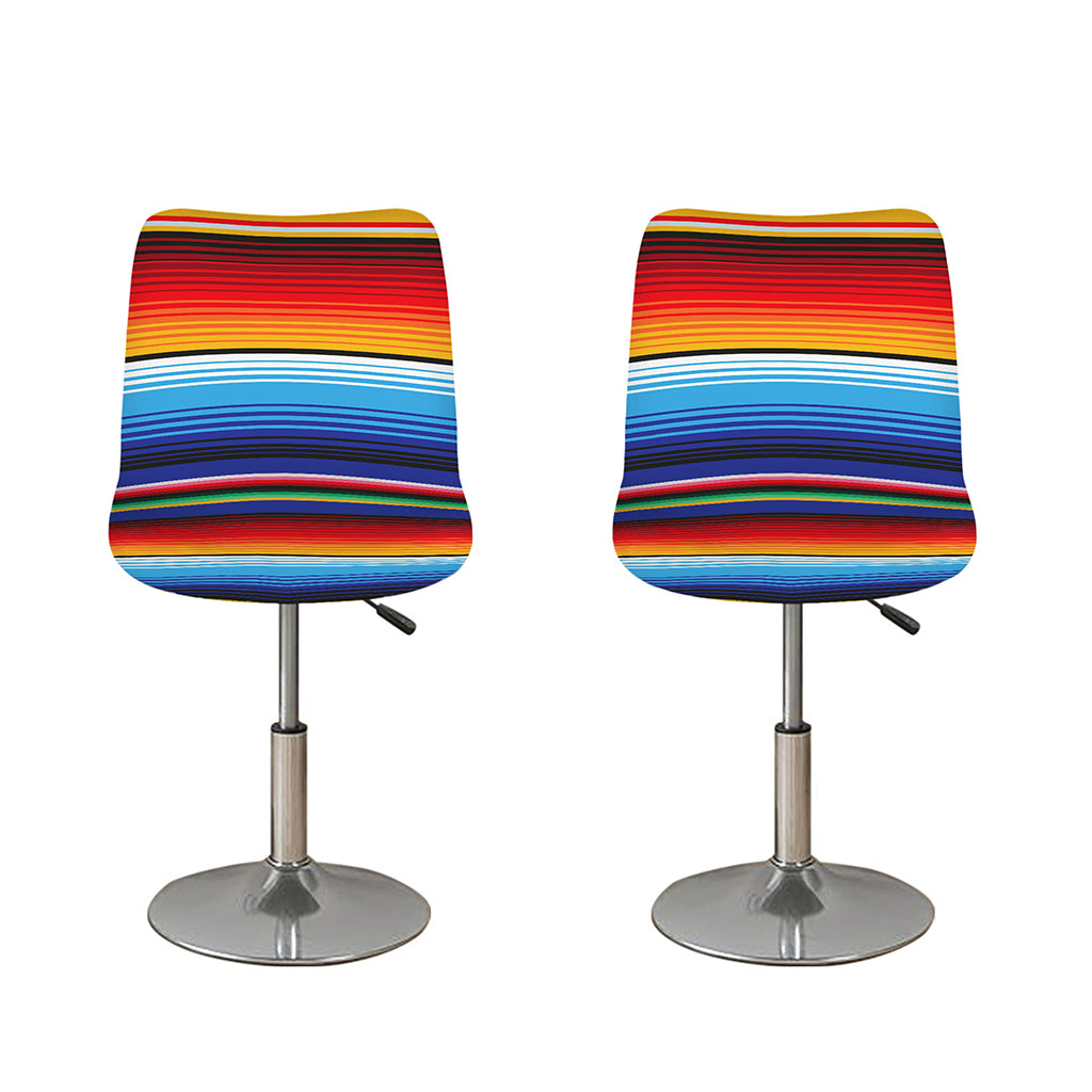 Tribal Mexican Serape Pattern Print Bar Stool Covers