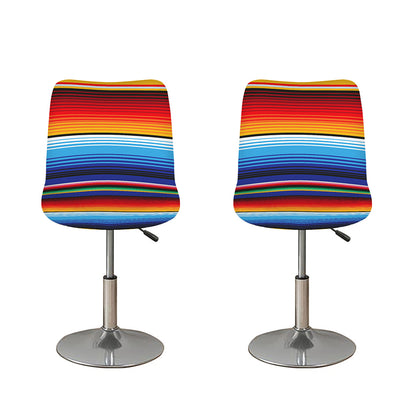 Tribal Mexican Serape Pattern Print Bar Stool Covers
