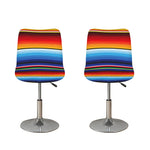 Tribal Mexican Serape Pattern Print Bar Stool Covers