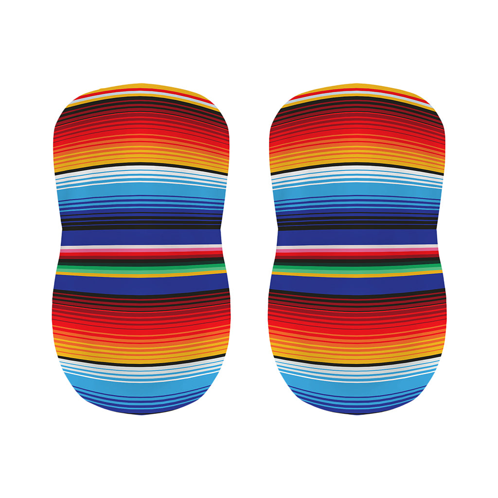 Tribal Mexican Serape Pattern Print Bar Stool Covers