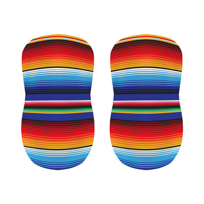 Tribal Mexican Serape Pattern Print Bar Stool Covers