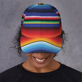 Tribal Mexican Serape Pattern Print Baseball Cap