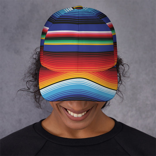 Tribal Mexican Serape Pattern Print Baseball Cap