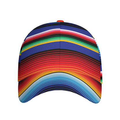 Tribal Mexican Serape Pattern Print Baseball Cap