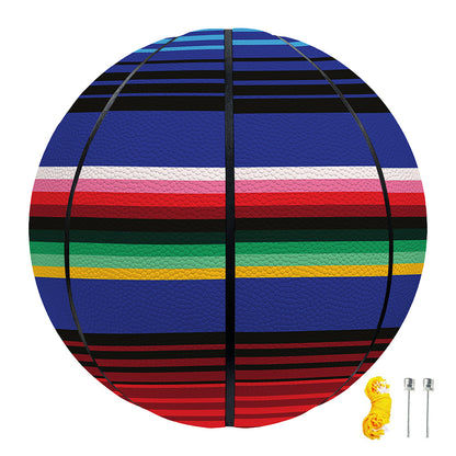Tribal Mexican Serape Pattern Print Basketball