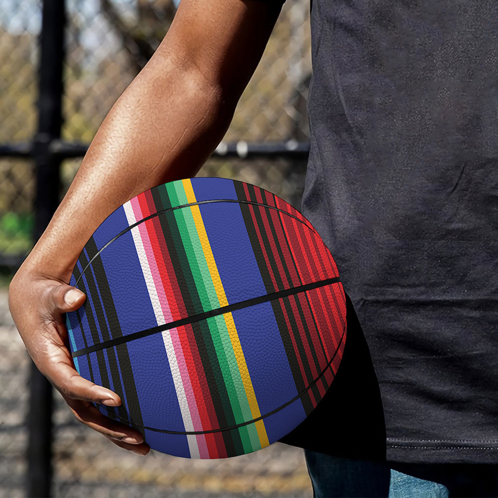Tribal Mexican Serape Pattern Print Basketball
