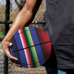 Tribal Mexican Serape Pattern Print Basketball