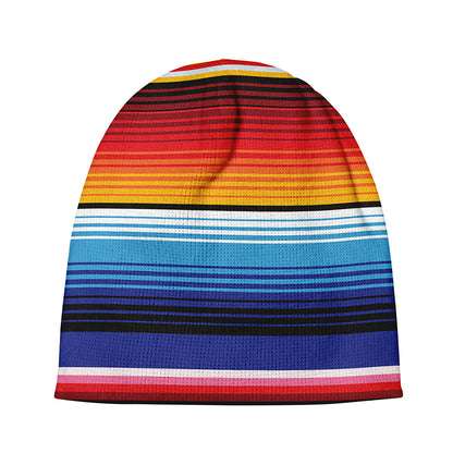 Tribal Mexican Serape Pattern Print Beanie