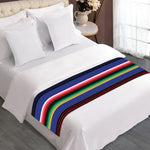 Tribal Mexican Serape Pattern Print Bed Runner
