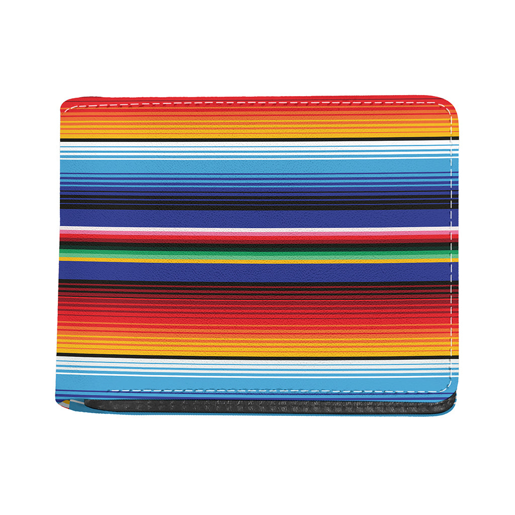 Tribal Mexican Serape Pattern Print Bifold Wallet