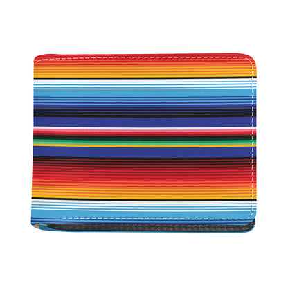 Tribal Mexican Serape Pattern Print Bifold Wallet