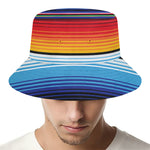 Tribal Mexican Serape Pattern Print Bucket Hat