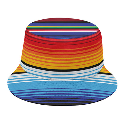 Tribal Mexican Serape Pattern Print Bucket Hat