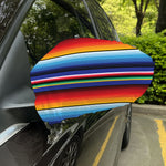 Tribal Mexican Serape Pattern Print Car Side Mirror Covers