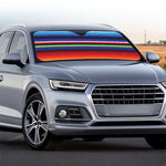 Tribal Mexican Serape Pattern Print Car Windshield Sun Shade