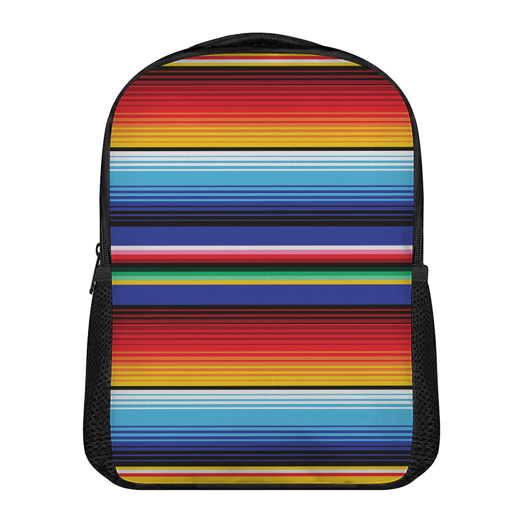 Tribal Mexican Serape Pattern Print Casual Backpack